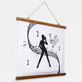 Jazz Dance Hanging Tapestry Hangend Wandkleed (Gebogen)