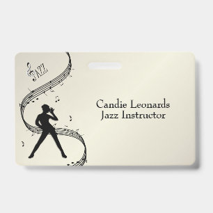 Jazz Dance instructeur met naam a/ Station Golden Badge