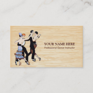 Jazz Dance Instructor Business Card Template Visitekaartje