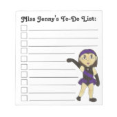 Jazz Dance-leraar om een overzicht van de overwegi Notitieblok (Voorkant)