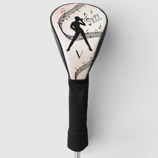 Jazz Dance Monogram Music Design Golfheadcover (Voorkant)