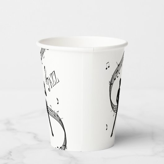 Jazz Dance Music Paper Cups Papieren Bekers (Rechts)