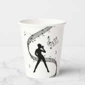 Jazz Dance Music Paper Cups Papieren Bekers (Voorkant)