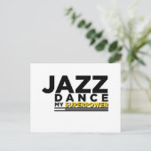JAZZ DANCE MY SUPERPOWER BRIEFKAART (Staand voorkant)