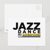 JAZZ DANCE MY SUPERPOWER BRIEFKAART (Voorkant / Achterkant)