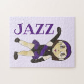Jazz Dance Overweging Paars Costume Girl Dancer Legpuzzel (Horizontaal)
