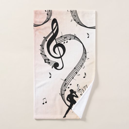Jazz Dance Peachy Music Bad Handdoek (Handdoek)