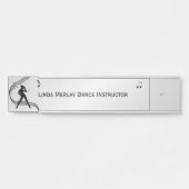 Jazz Dance Persoonlijke Deurbordjes Deurbordje (Voorkant)