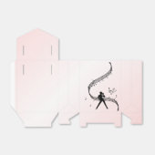 Jazz Dance Pink Music Bedankdoosjes (Uitgevouwen)