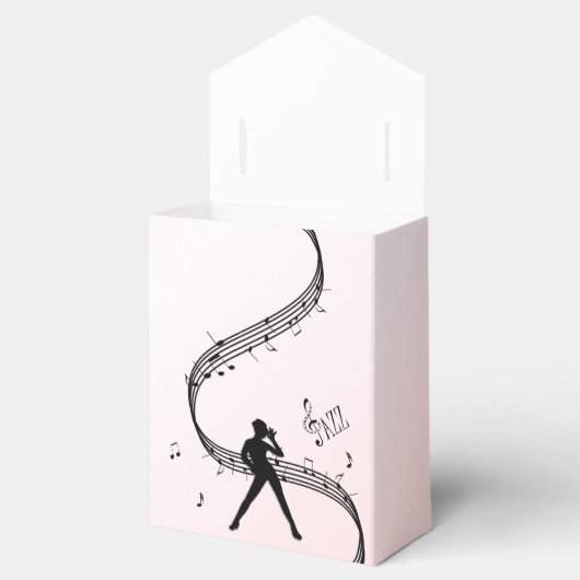 Jazz Dance Pink Music Bedankdoosjes (Geopend)
