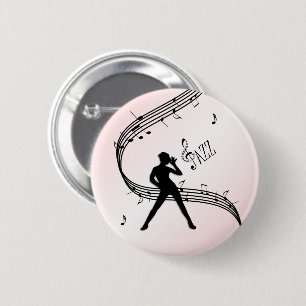Jazz Dance Pink Music Button