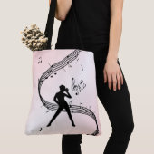 Jazz Dance Pink Music Canvas tas (Dichtbij)