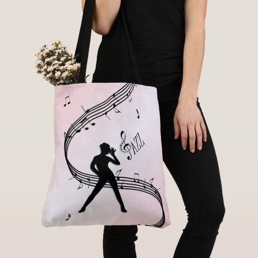 Jazz Dance Pink Music Canvas tas (Dichtbij)