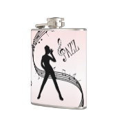 Jazz Dance Pink Music Flask Heupfles (Links)