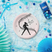 Jazz Dance Pink Music Papieren Bordje (Feest)