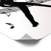 Jazz Dance Pink Music Poster (Hoek)