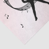 Jazz Dance Pink Music Tissuepapier (Detail)