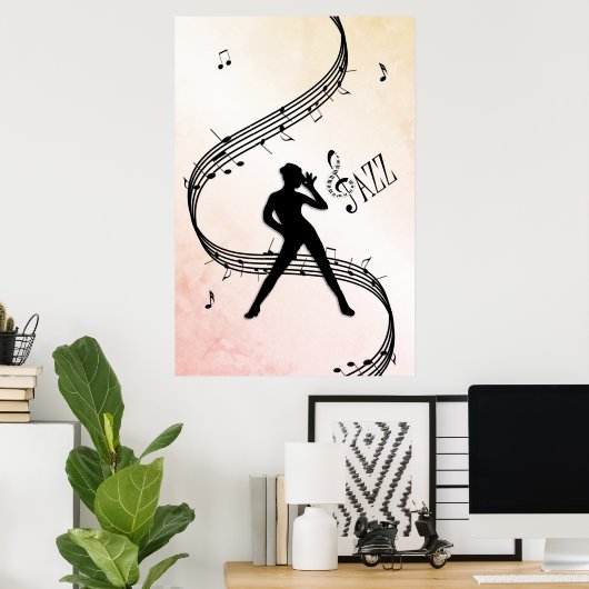 Jazz Dance Poster (Thuiskantoor)