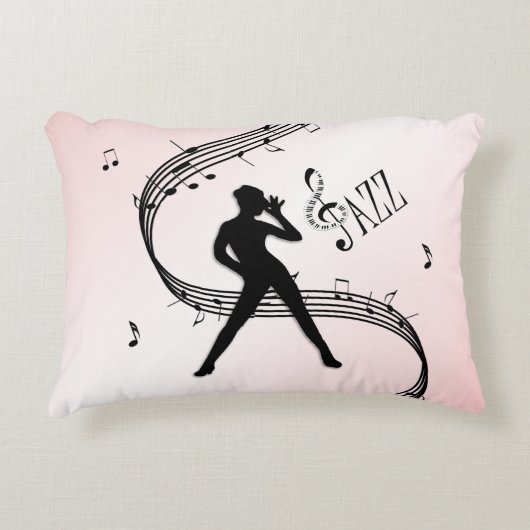 Jazz Dance Roze Accentkussen Accent Kussen (Voorkant)