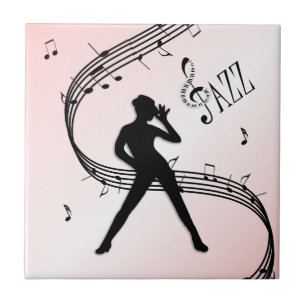 Jazz Dance Roze Keramische Tegels Tegeltje