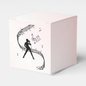 Jazz Dance Roze Muziek Bedankdoosjes (Voorkant Zijde)