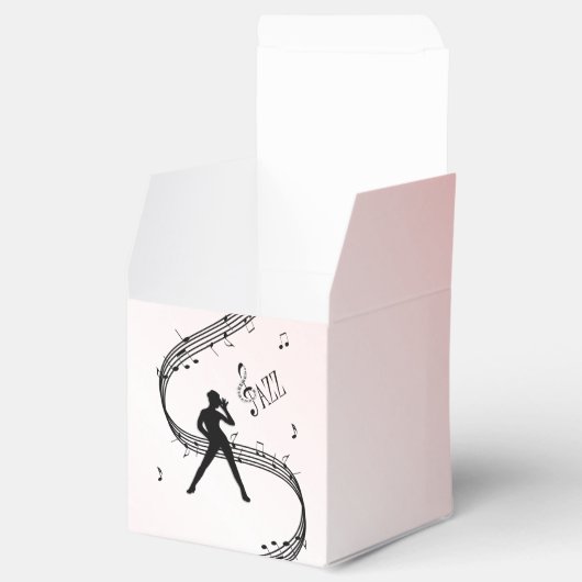 Jazz Dance Roze Muziek Bedankdoosjes (Geopend)