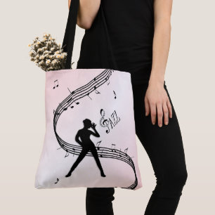 Jazz Dance Roze Muziektas Tote Bag