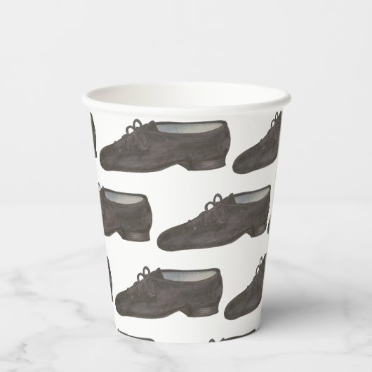 Jazz Dance Schoenen Slippers Ballerina Danser Clas Papieren Bekers (Achterkant)