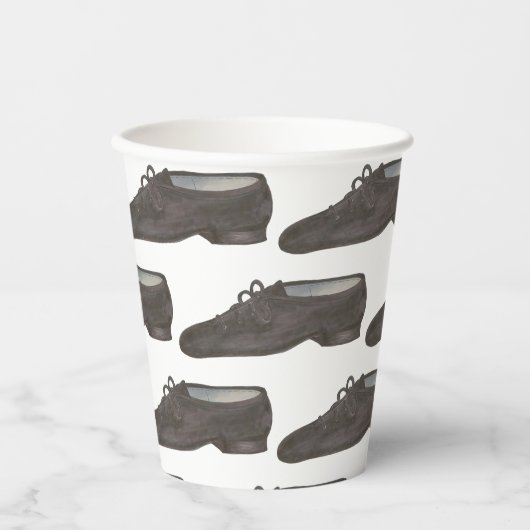 Jazz Dance Schoenen Slippers Ballerina Danser Clas Papieren Bekers (Voorkant)