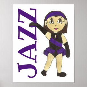 JAZZ Dance School Studio Art danseres Poster