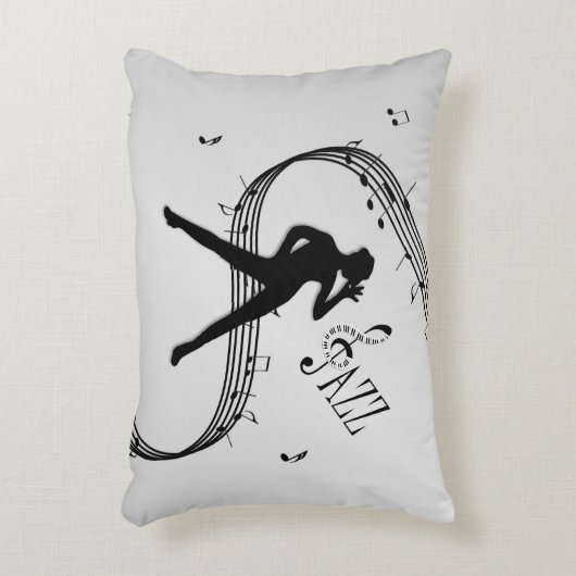 Jazz Dance Silver Accent Kussen (Voorkant(Verticaal))