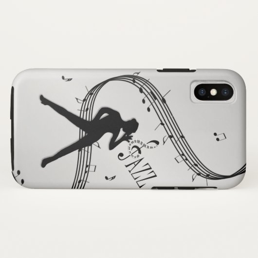 Jazz Dance Silver Case-Mate iPhone Case (Achterkant (horizontaal))