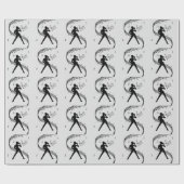 Jazz Dance Silver Music Cadeaupapier (Vlak)