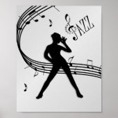 Jazz Dance Silver Poster (Voorkant)