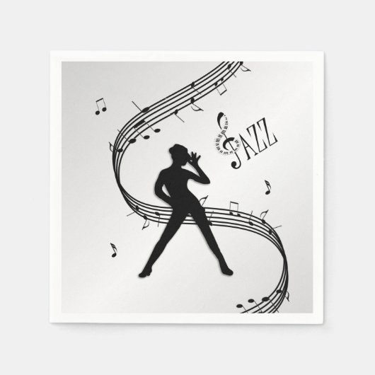 Jazz Dance Silver Servet (Voorkant)