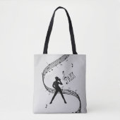 Jazz Dance Silver Tote Bag (Voorkant)