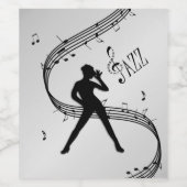 Jazz Dance Silver Wijn Etiket (Enkel label)