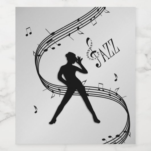 Jazz Dance Silver Wijn Etiket (Enkel label)