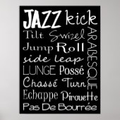 Jazz Dance Subway Art Poster (Voorkant)