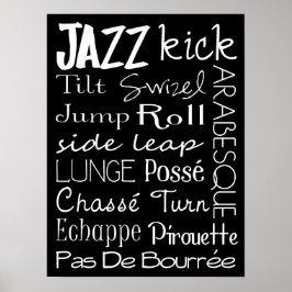 Jazz Dance Subway Art Poster