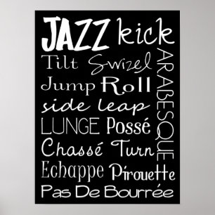 Jazz Dance Subway Art Poster