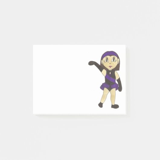 Jazz Dance Teacher Girl Dancer Overweging Costume Post-it® Notes (Voorkant)