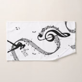 Jazz Dance White Music Bath-handdoekset Bad Handdoek (Handdoek)