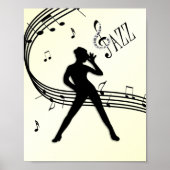 Jazz Dance Yellow Music Poster (Voorkant)