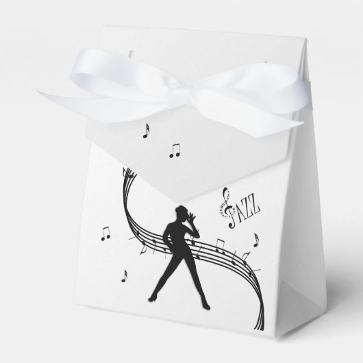 Jazz Dance Zilver Bedankdoosjes (Voorkant Zijde)
