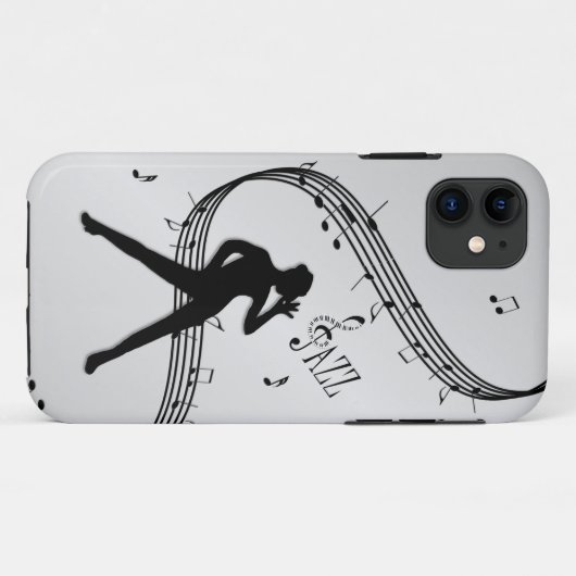 Jazz Dance Zilver Case-Mate iPhone Case (Achterkant (horizontaal))