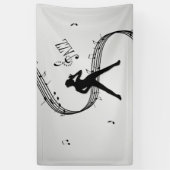 Jazz Dance Zilver Spandoek (Verticaal)