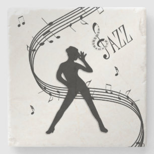 Jazz Dance Zilver Stenen Onderzetter