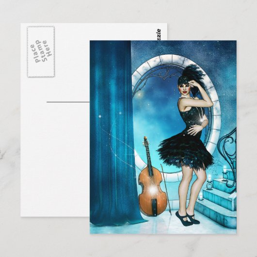 Jazz Dancer Briefkaart (Voorkant / Achterkant)