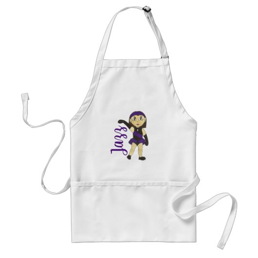 Jazz Dancer Class Paarse Overweging Costume Dance Standaard Schort (Voorkant)